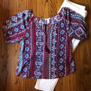Boho Patterned Blouse